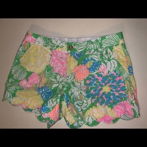 Lilly Pulitzer Buttercup Scalloped Shorts